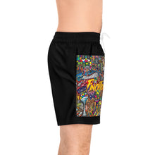 Load image into Gallery viewer, Men's Mid-Length Swim Shorts (AOP)